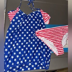 Women’s American Flag Tankini